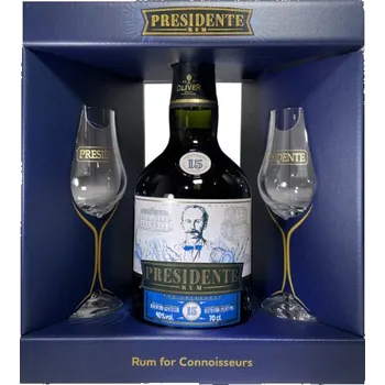 Rum Dárkové balení Presidente + 2 skl - jen krabička