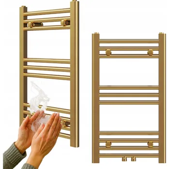 Radiátor Koupelnový radiátor vodní Granitan 234 W 40 x 70 mm zlatý