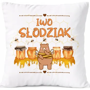 Polštář Dárek Polštář pro Adama, syna, dítě s potiskem