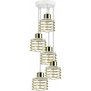 Závěsné svítidlo Lustr GLAMOUR Zlatý Chrom Měď