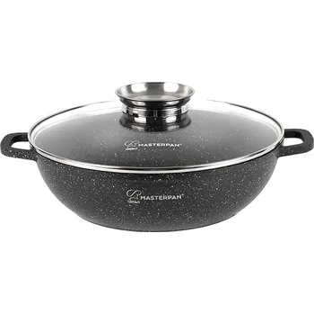 Hrnec HRNEC ALUMINIUM NÍZKÝ ALA WOK 28CM 3,3L MRAMOR MASTERPAN MP-2135