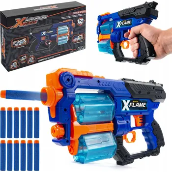 Dětská zbraň Raketomet Pistole na pěnové šipky, měkké náboje, pohodlná X-Flame Elit