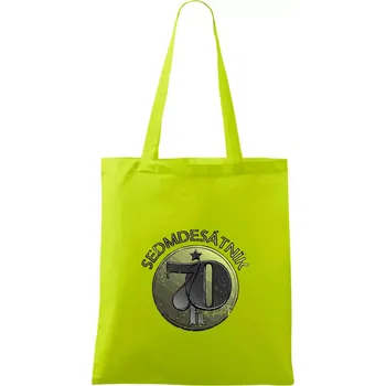 Sedmdesátník Československý - Taška bavlněná - 42 x 38 cm ( Limetková )