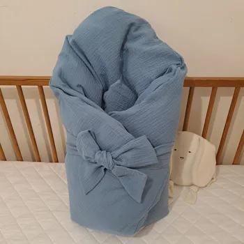 Zavinovačka Pro útulný domov Povlak na péřovou zavinovačku mušelínový Jeans modrý TYP zavinovačky: ČTVERCOVÁ, ROZMĚR povlaku: 70 x 70 cm