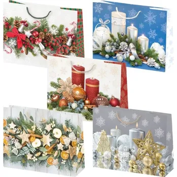 Dárková taška Dárková taška vánoční T8 37, 38x29x10cm