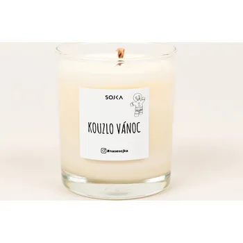 Svíčka Sójová vonná svíčka – mandle, skořice, šafrán Sojka 1 ks