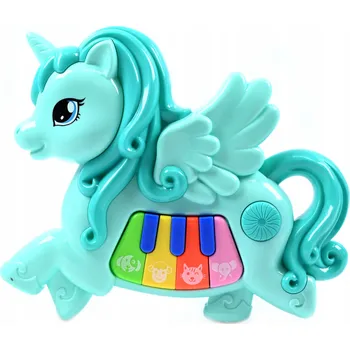 Hudební nástroj pro děti PIANINKO PRO DĚTI INTERAKTIVNÍ HUDEBNÍ NÁSTROJ VARHÁNKY JEDNOROŽEC