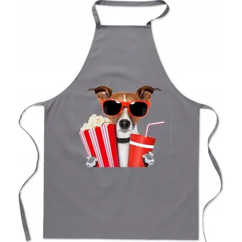 Kuchyňská zástěra JACK RUSELL TERRIER ZÁSTĚRA KUCHYŇSKÁ MÓDNÍ VTIPNÁ PRO KUCHAŘE