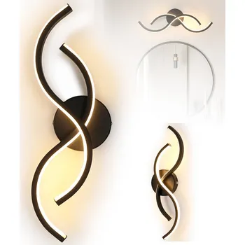 Nástěnné svítidlo Černé nástěnné svítidlo s integrovaným LED zdrojem 6 W