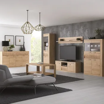 Obývací stěna Obývací stěna Natural - sestava A - dub ribbeck