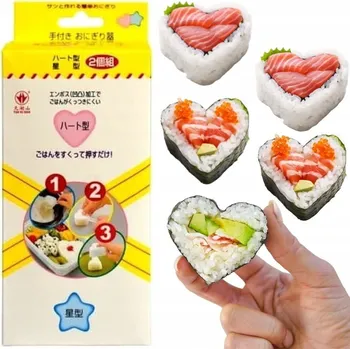 Obraz Formička na sushi – srdce a květina – pro Valentýna