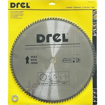 Pilový kotouč KOTOUČOVÁ PILA NA DŘEVO 400 mm 100 ZUBŮ, OTVOR 16, 20, 30 mm