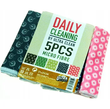 Utěrka UTĚRKA Z MIKROVLÁKNA ČISTICÍ HADŘÍKY 5 KUSŮ