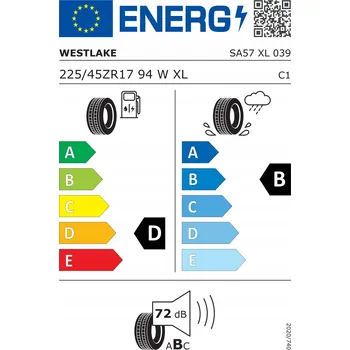 Letní osobní pneu Letní pneumatika Westlake SA57 225/45 R17 94 W zesílená (XL)