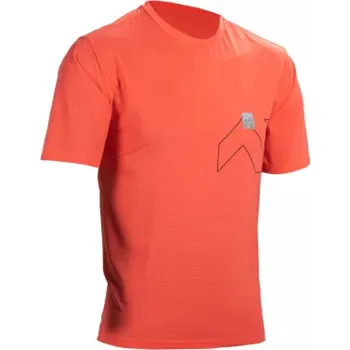 cyklistický dres LEATT Cyklistický dres s krátkým rukávem - MTB TRAIL 1.0 X-FLOW - červená L