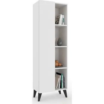 Komoda Obývací stěna Skříňka pod TV Komoda Vysoká Nohy Skandinávský styl Bílá Matná