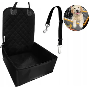 Pelíšek pro psa Přední sedadlo Ochranná Podložka Vodotěsná potah na křeslo pro psy Černá