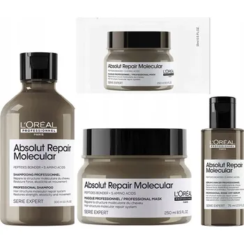 Šampon Loreal Absolut Repair Molecular regenerační šampon, maska, sérum 75 ml +dárek