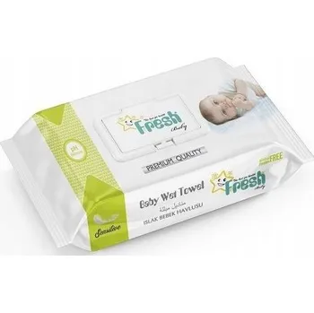 Hygienický ubrousek Vlhčené ubrousky Fresh Baby Aqua Wipes 1 x 72 ks
