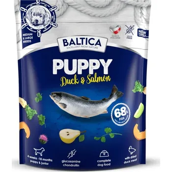 Krmivo pro psa BALTICA PUPPY KACHNA & LOSOS ML 1kg PRO STŘEDNÍ A VELKÉ PSY - KACHNA A LOSOS