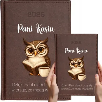 Diář Knižkový diář pro učitele 2026 A5 hnědý