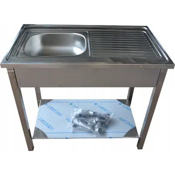 Nerezový dřez Dřez Gastronomický dřez s levým odkapem 100x60x85 cm