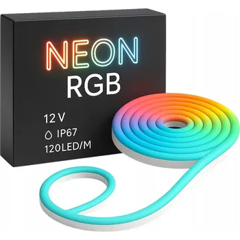 LED páska NEON RGB 12V Vodotěsná LED Páska RGB 6x12 IP67 120 LED