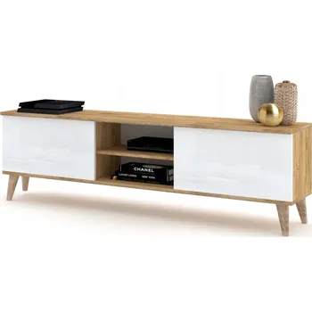 Komoda TV stolek / Komoda Craft Bílá Lesk Skandi 180