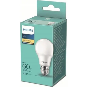 Žárovka LED žárovka E27 8W (ekvivalent 60W) 2700K 806lm 180° Philips 6 kusů