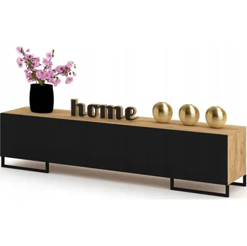 Komoda TV stolek Komoda Police Loft Dub Craft Černý