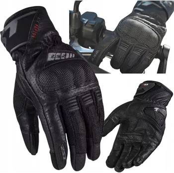 Moto bunda MOTOCYKLOVÉ RUKAVICE LS2 RAPTOR ČERNÉ Krátké Kožené Městské - Velikost M