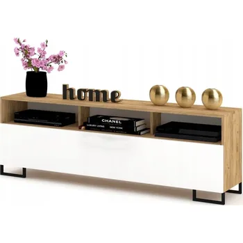 Komoda TV stolek / Komoda Play OPEN 140 CRAFT BÍLÁ Nohy