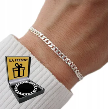 Náramek Stříbrný dámský náramek STŘÍBRO ryzost 925 Pancer 20cm Plný pancer vzor