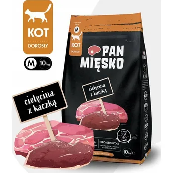 Krmivo pro kočku Pan Mięsko suché krmivo pro kočky Telecí s kachnou M 10kg