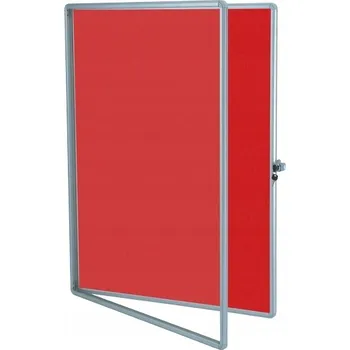 Kancelářský nábytek Textilní vitrína červená 075 x 100 cm