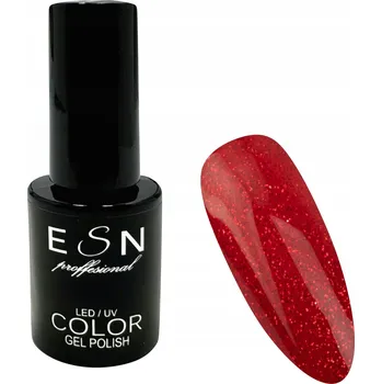 Lak na nehty ESN HYBRIDNÍ LAK EverShine hybridní lak 5g červená barva se třpytkami