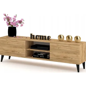 Komoda TV stolek komoda police Craft černá stojící 180 cm