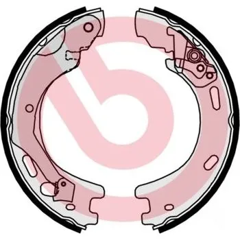 Brzdová čelist Sada brzdových čelistí, parkovací brzda BREMBO S 44 509