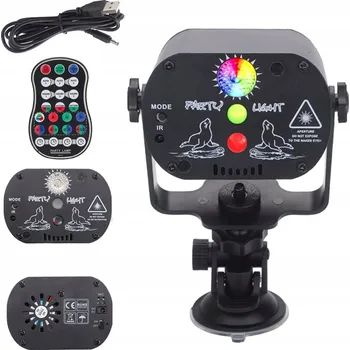 Světelný efekt RGB DISCO PROJEKTOR S HLASOVÝM OVLÁDÁNÍM – IDEÁLNÍ NA PÁRTY