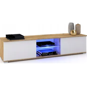 Komoda Skříňka GLORIA Komoda Stojící Craft - Bílá LED 140