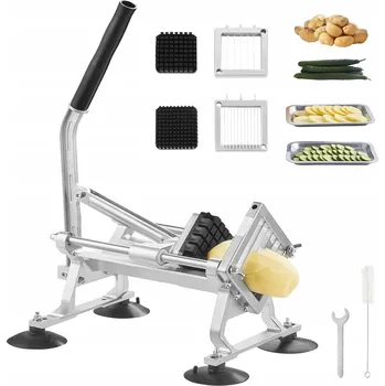 Kráječ zeleniny KRÁJEČ NA HRANOLKY strojek na krájení brambor a zeleniny ruční, 3 ostří