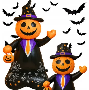 Party dekorace Nafukovací Dekorace na Halloween Velká Dýně Čarodějnice Mega Ozdoba 154 cm