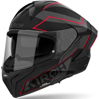 Motodoplněk Integrální helma na motorku Airoh MATRYX Sentinel matná červená M