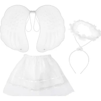 Karnevalový kostým Kostým Anděl sukně, křídla, svatozář