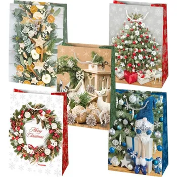 Dárková taška Dárková taška vánoční T9 46, 29x40x12cm