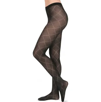 Dámské punčochy EVONA Punčochové kalhoty Greta kárované - 55 DEN 158/100