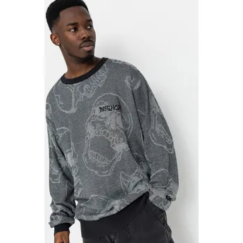 Pánský svetr DC Fracture (heather skully print) L, šedá