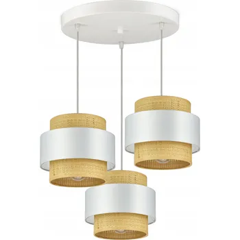 Stropní Svítidlo Lustr bílý ratan EZ3 Kleo LED