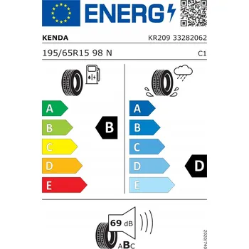 Letní osobní pneu Letní pneumatika Kenda KR209 Kargotrail 3G 195/65 R15 98 N