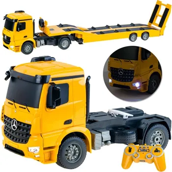 RC model auta DÁLKOVĚ OVLÁDANÝ MERCEDES TIR NA DÁLKOVÉ OVLÁDÁNÍ + NÁVĚS
